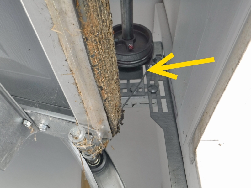 garage door cable too loose